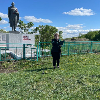 Сегодня в с.Алма-Ата прошёл Торжественный митинг, посвященный 78-й годовщине Победы над фашизмом.